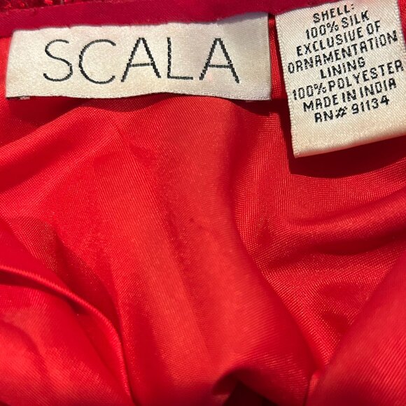 VTG Scala Red Sequin Mini Dress - Picture 5 of 5